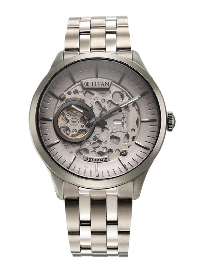 Titan Metal Mechanicals Automatic With Grey Dial Watch - NT90140TM01