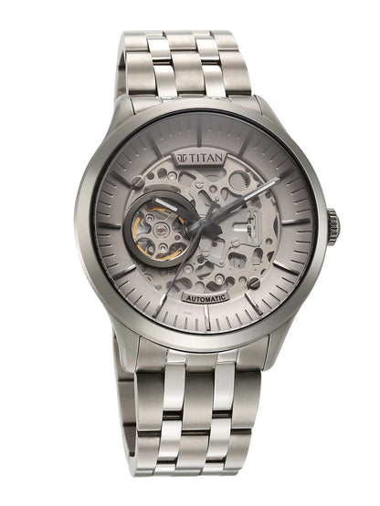 Titan Metal Mechanicals Automatic With Grey Dial Watch - NT90140TM01