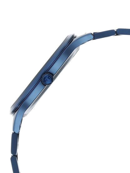 Titan Classique Slimline Quartz Analog With Blue Dial Watch - NT90142QM01