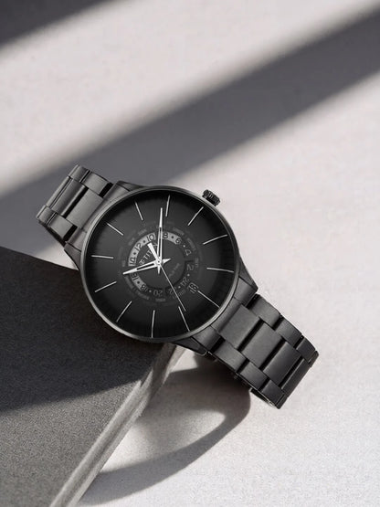 Titan Quartz Analog With Black Dial Watch - NT90145NM01