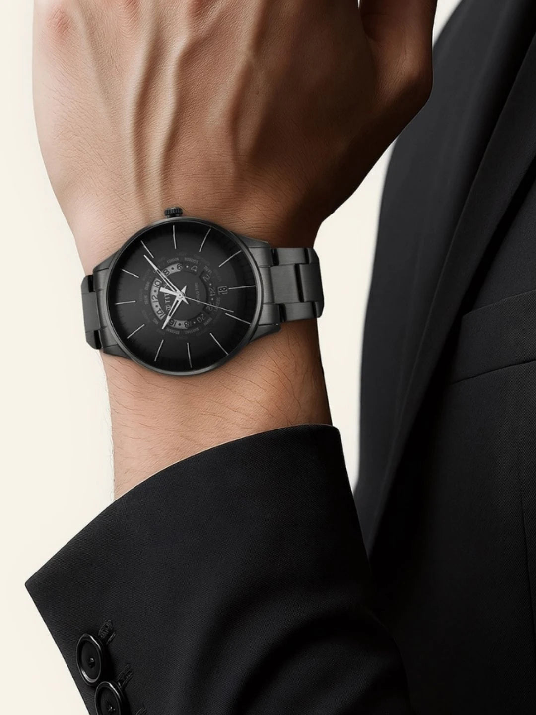 Titan Quartz Analog With Black Dial Watch - NT90145NM01