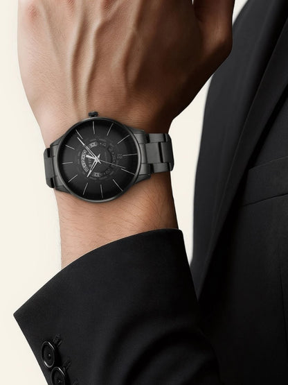 Titan Quartz Analog With Black Dial Watch - NT90145NM01