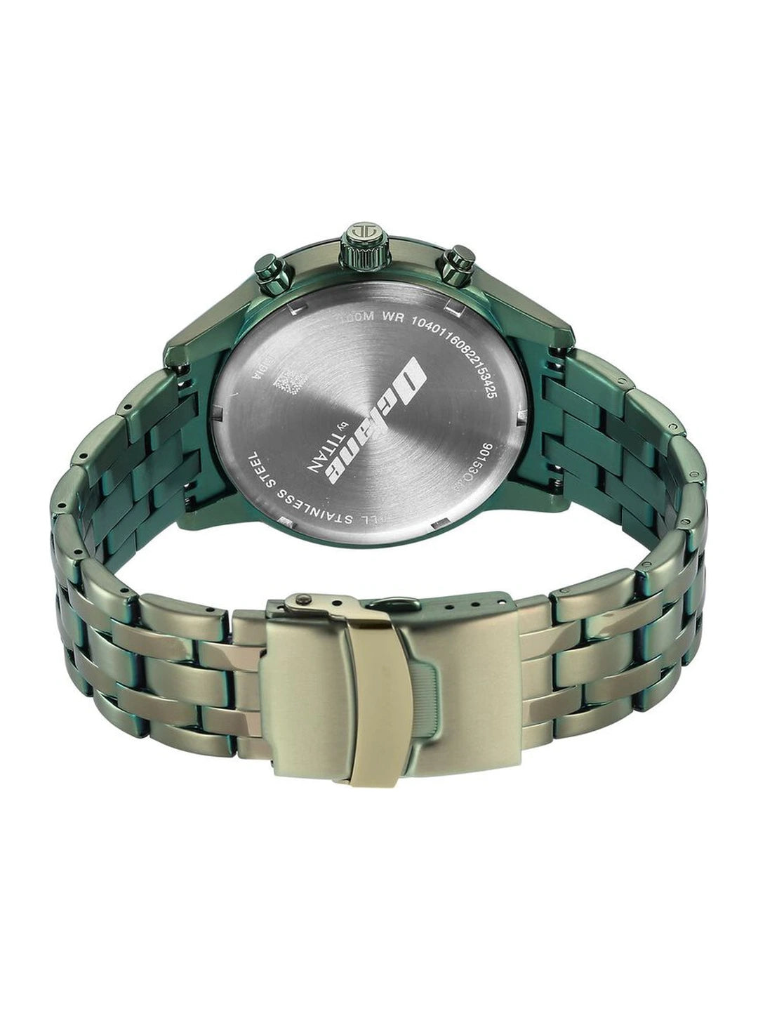 Titan Octane Round Green Dial Analog Watch - NT90153QM01