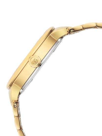 Titan Mechanical Slimline Automatic With Golden Dial Watch - NT90158YM01