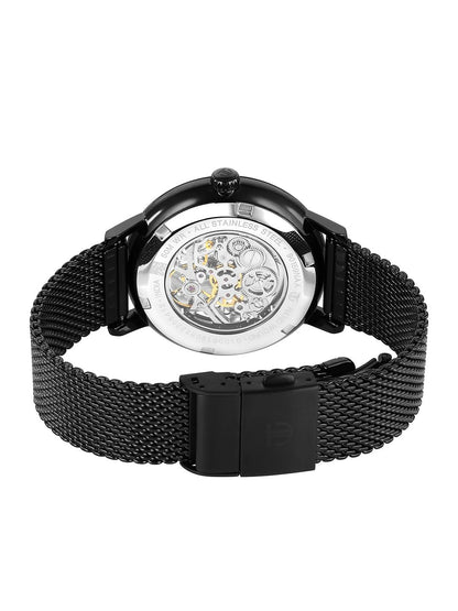 Titan Slimline Mechanical With Black Dial Watch - NT90159NM01