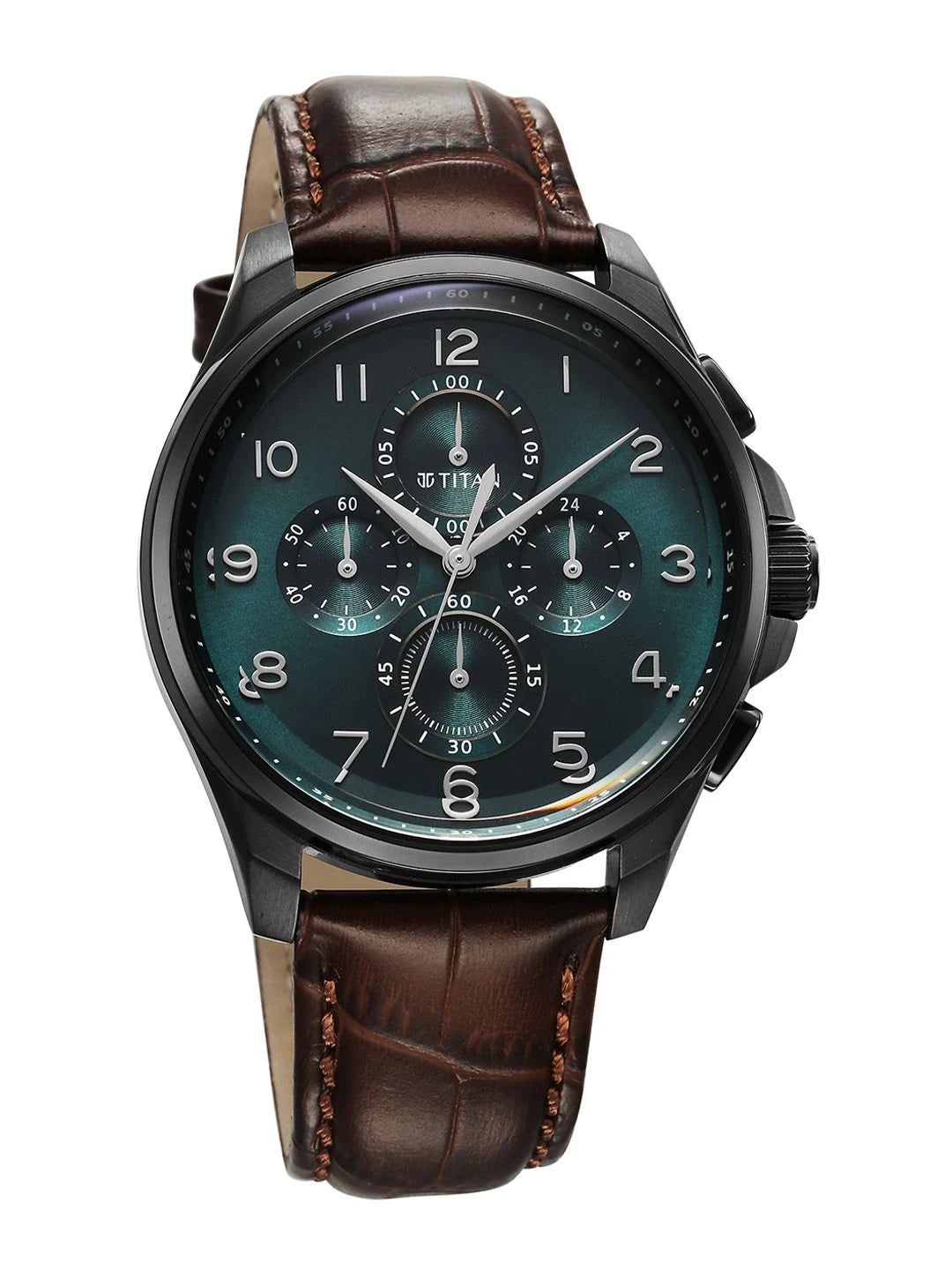 Titan Classic Chronograph Analog With Teal Green Dial Watch - NT90169NL01