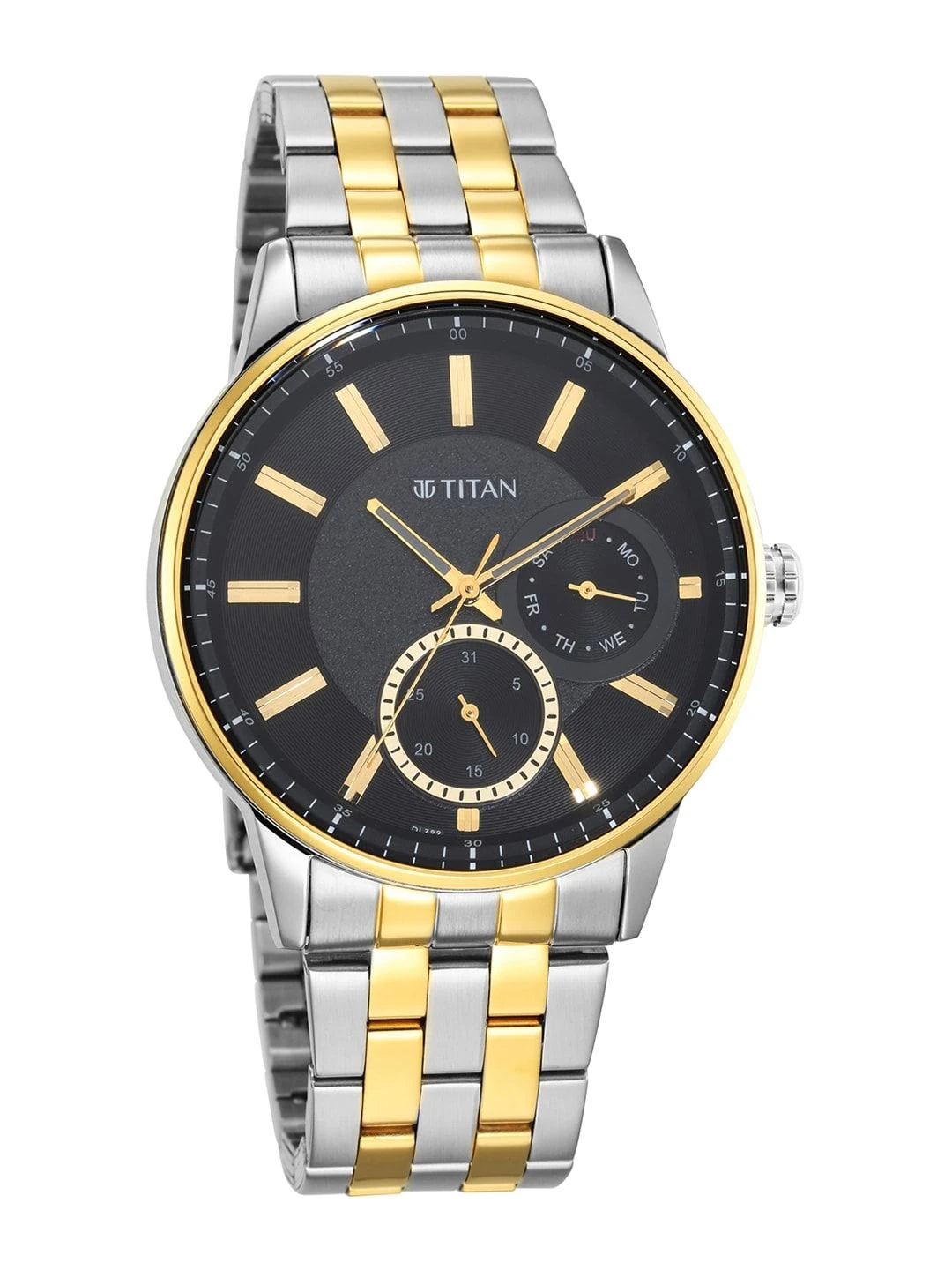 Titan Regalia Opulent Multifunction Analog With Black Dial Watch - NT9441BM02