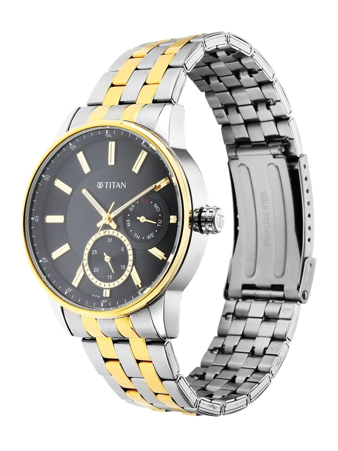 Titan Regalia Opulent Multifunction Analog With Black Dial Watch - NT9441BM02