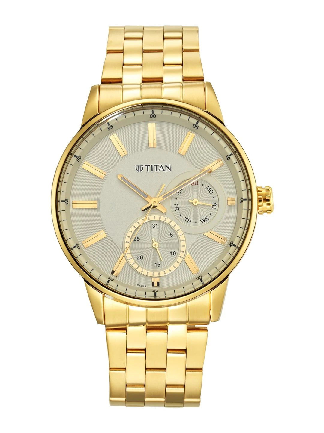 Titan Regalia Opulent Multifunction Analog With Beige Dial Watch - NT9441YM02