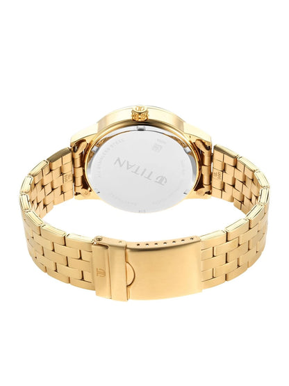 Titan Regalia Opulent Multifunction Analog With Beige Dial Watch - NT9441YM02