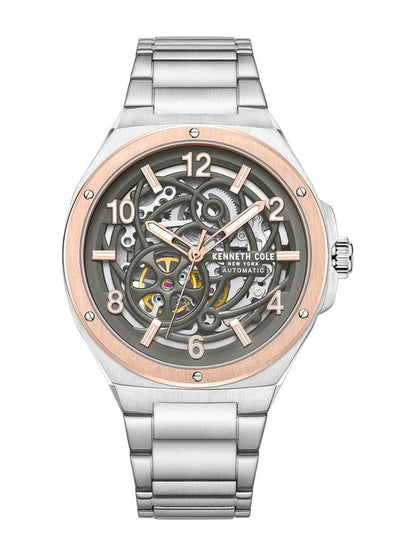 Kenneth Cole Round Grey Dial Analog Watch - NTKCWGY0046303MN