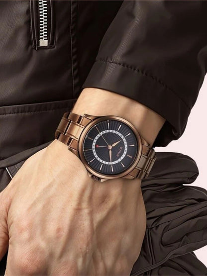 Titan Karishma Round Black Dial Analog Watch - NU10038QM01