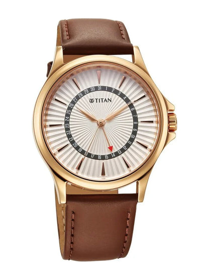 Titan Karishma Round Silver Dial Analog Watch - NU10038WL01