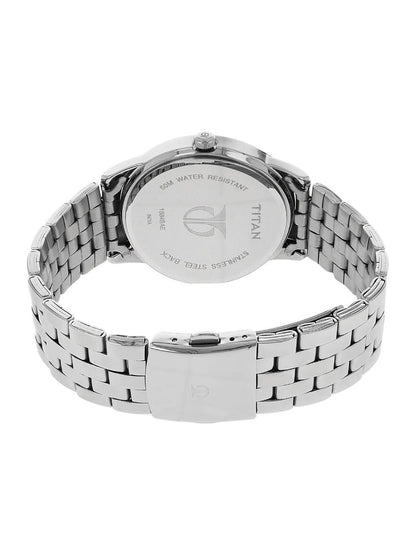Titan Round Black Dial Analog Watch - NU1584SM04