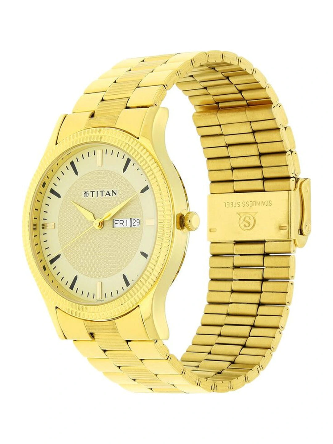 Titan Round Analog Watch - NU1650YM04