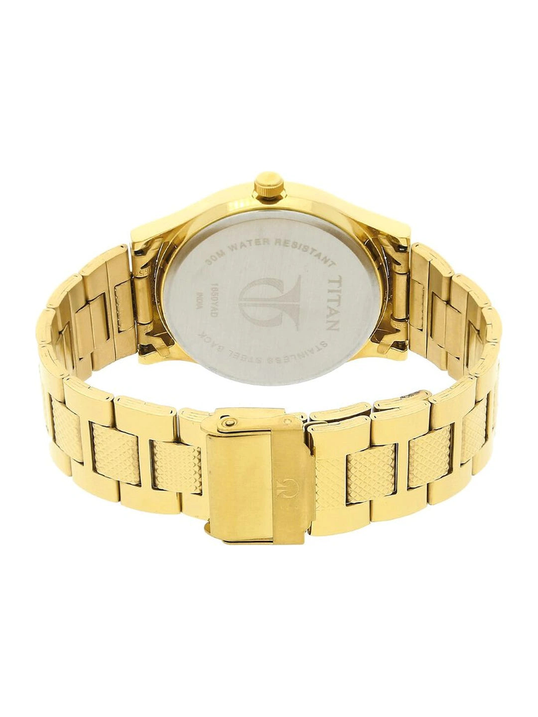 Titan Round Champagne Dial Analog Watch - NU1650YM06