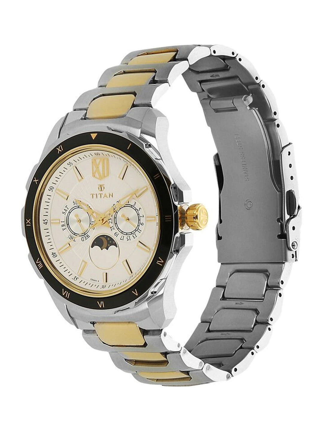 Titan Round White Dial Analog Watch - NU1688KM02