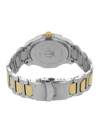 Titan Round White Dial Analog Watch - NU1688KM02