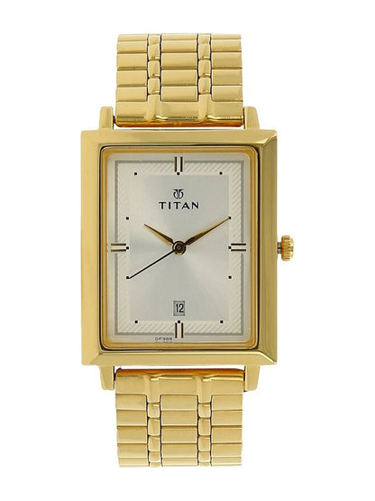 Titan Round Silver Dial Analog Watch - NU1715YM01
