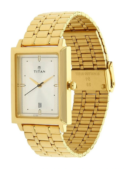 Titan Round Silver Dial Analog Watch - NU1715YM01