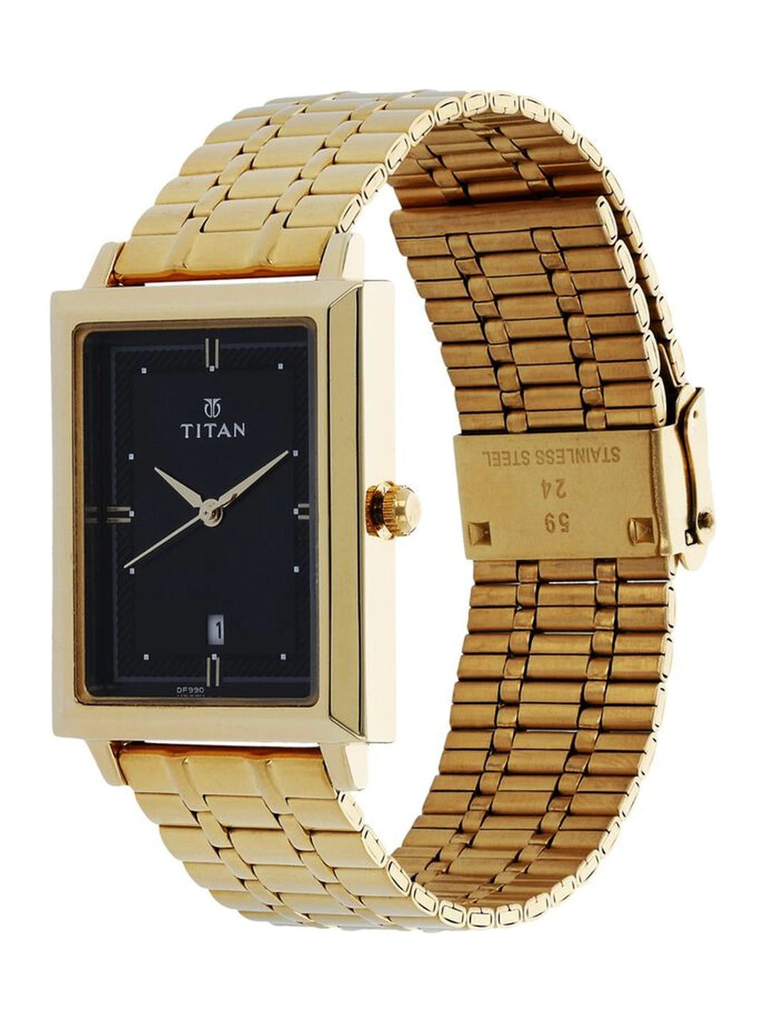 Titan Round Black Dial Analog Watch - NU1715YM03