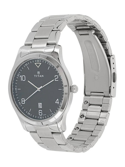 Titan Workwear Round Blue Dial Analog Watch - NU1770SM03