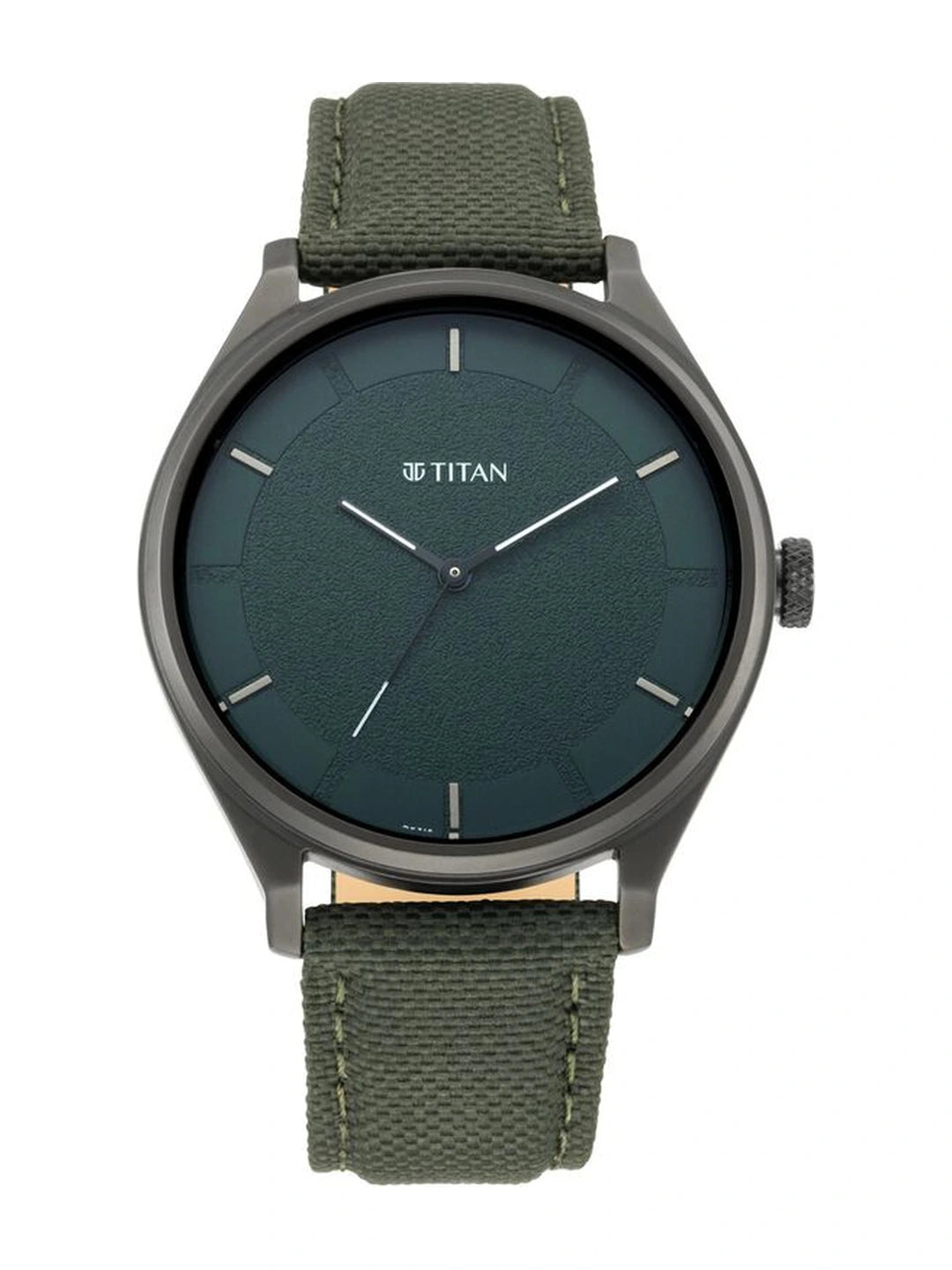 Titan Workwear Round Green Dial Analog Watch - NU1802NL02
