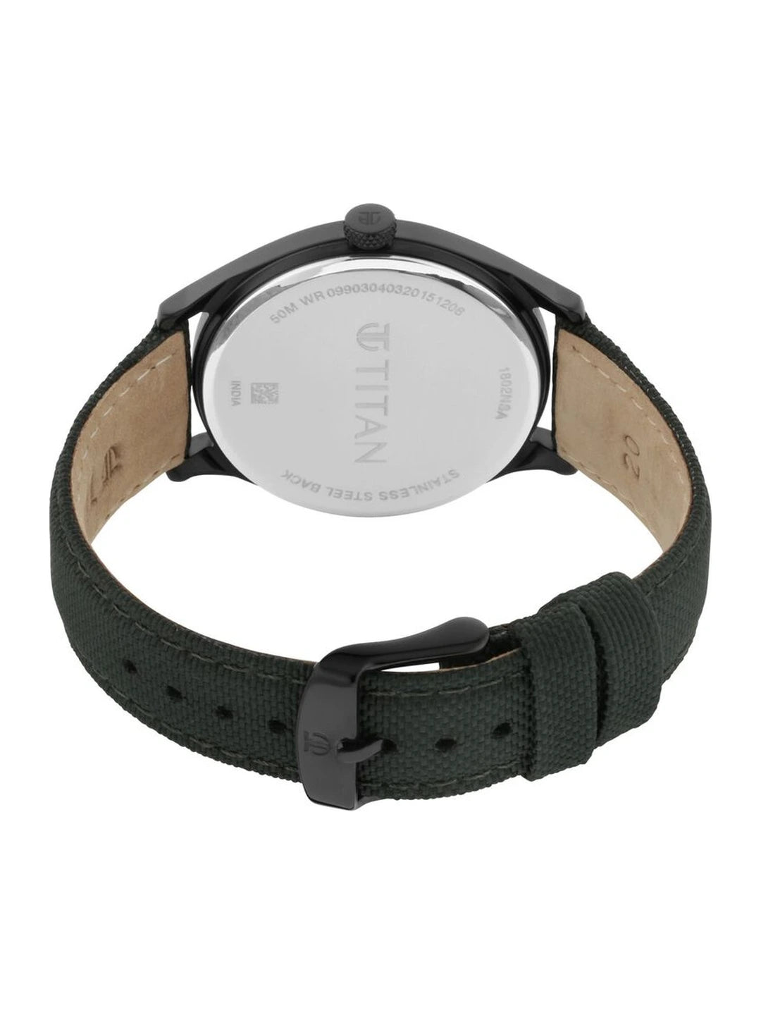 Titan Workwear Round Green Dial Analog Watch - NU1802NL02