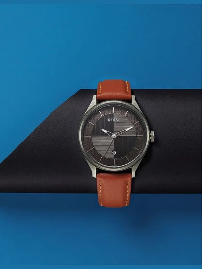 Titan Neo Round Grey Dial Analog Watch - NU1802QL03