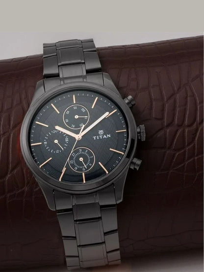Titan Workwear Round Analog Watch - NU1805NM01