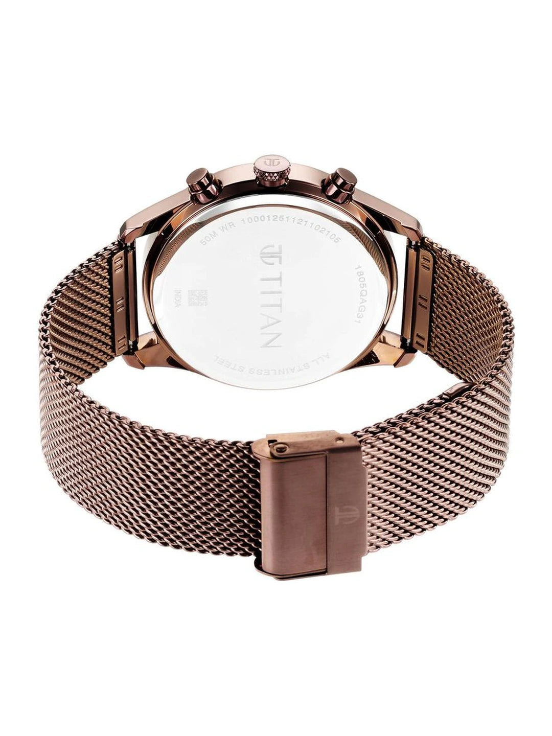 Titan Neo Round Black Dial Analog Watch - NU1805QM05