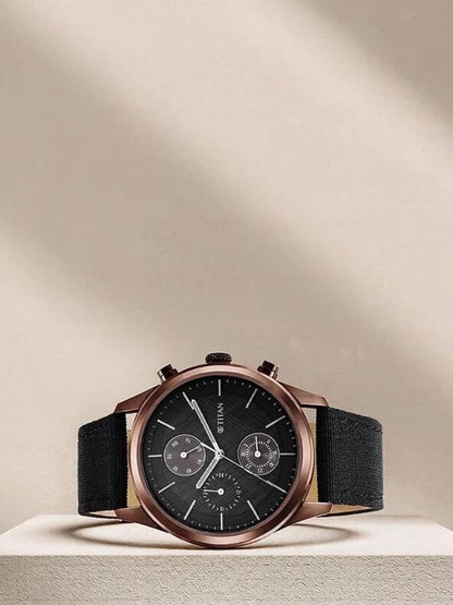 Titan Round Blue Dial Analog Watch - NU1805QP01