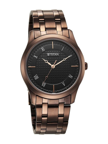 Titan Karishma Round Black Dial Analog Watch - NU1823QM01