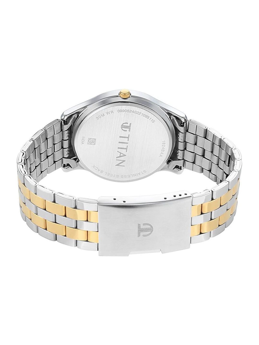 Titan Round White Dial Analog Watch - NU1824BM02
