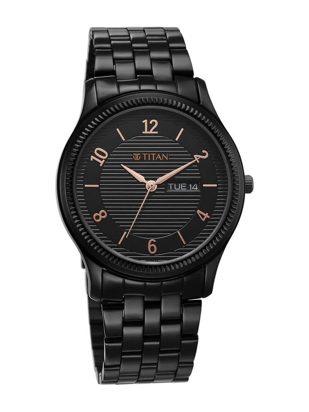 Titan Karishma Round Black Dial Analog Watch - NU1824NM01