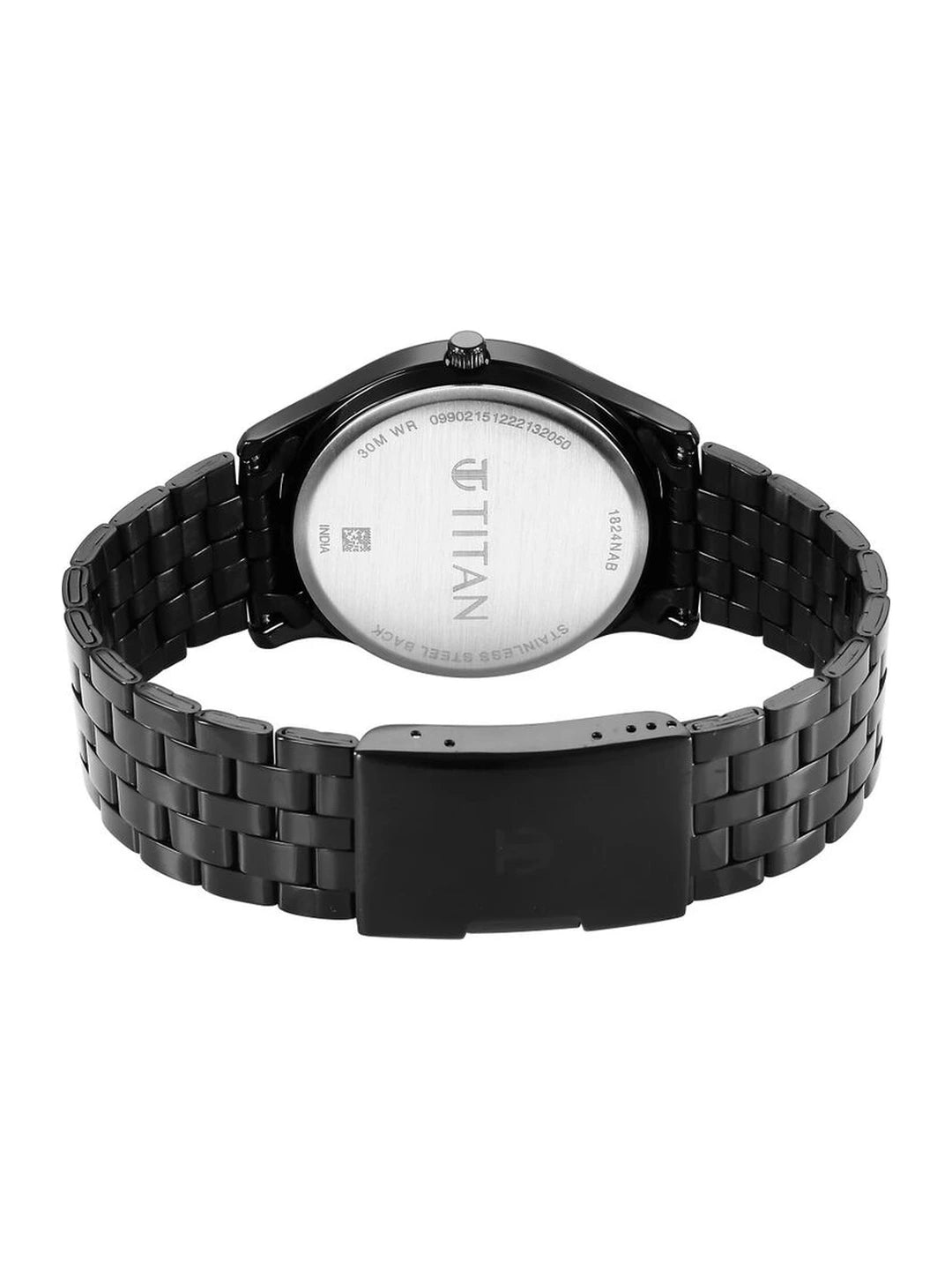 Titan Karishma Round Black Dial Analog Watch - NU1824NM01