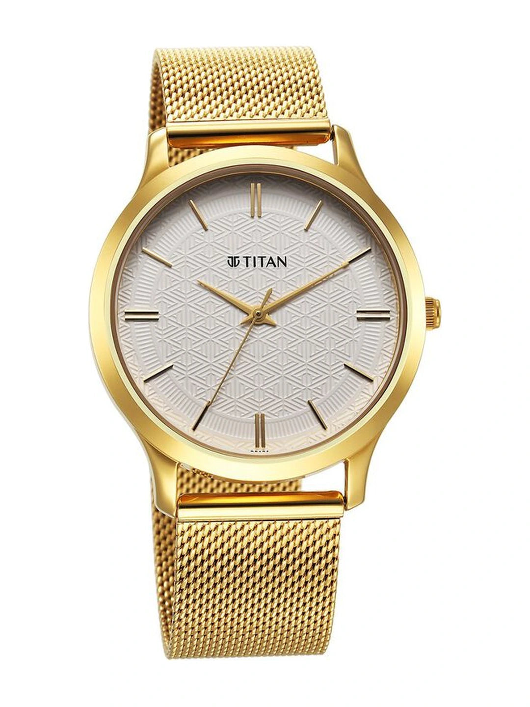 Titan Karishma Round White Dial Analog Watch - NU1825YM11