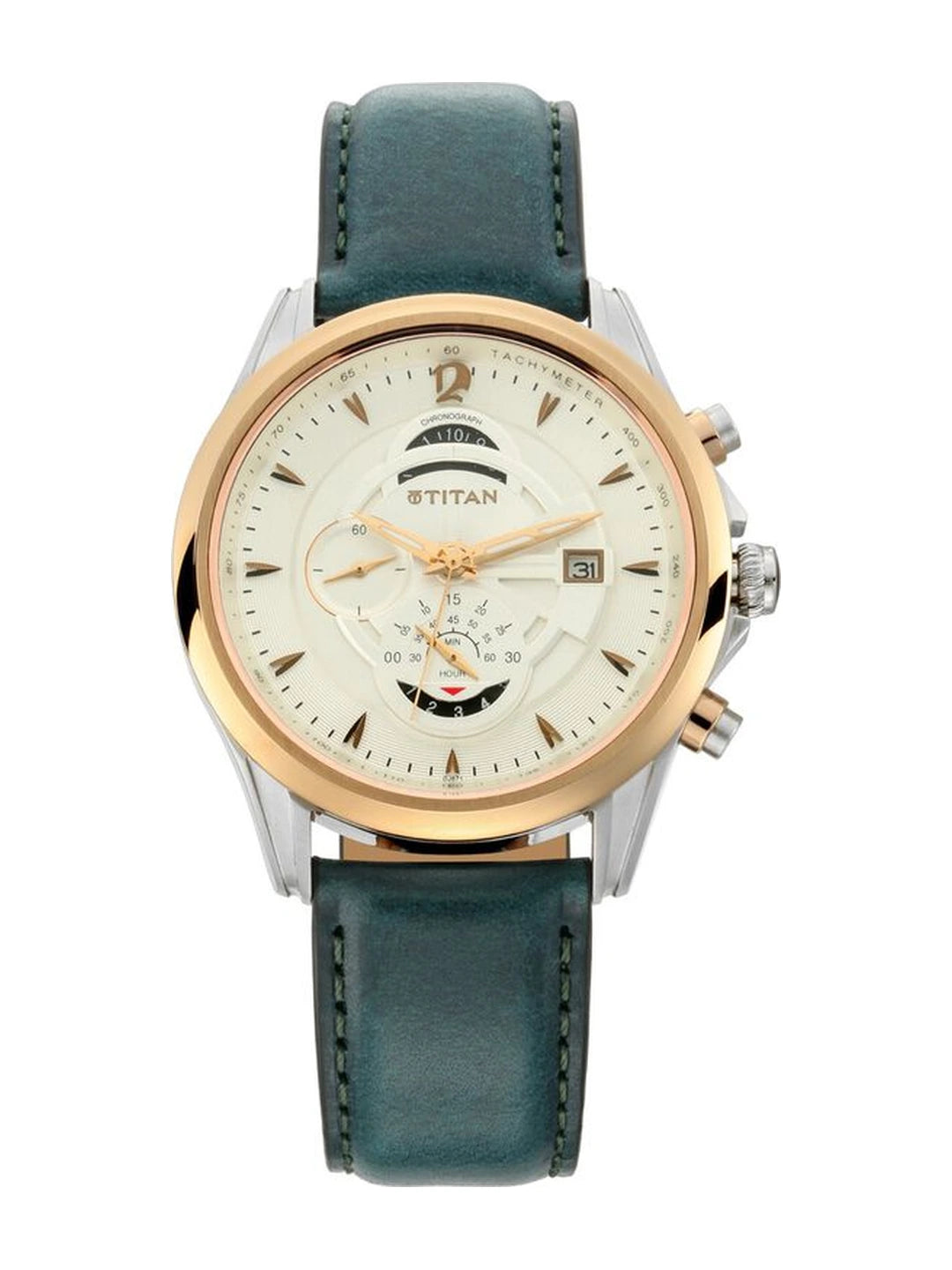Titan Round White Dial Analog Watch - NU1830KL01