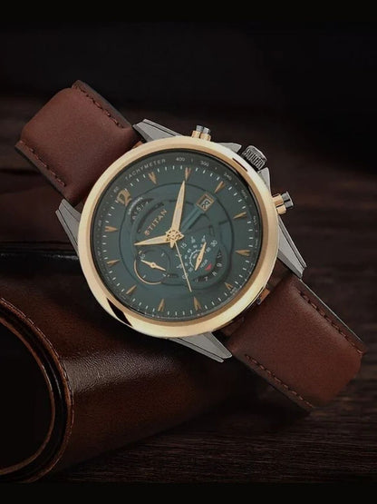 Titan Round Analog Watch - NU1830KL02