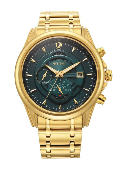 Titan Round Analog Watch - NU1830YM02