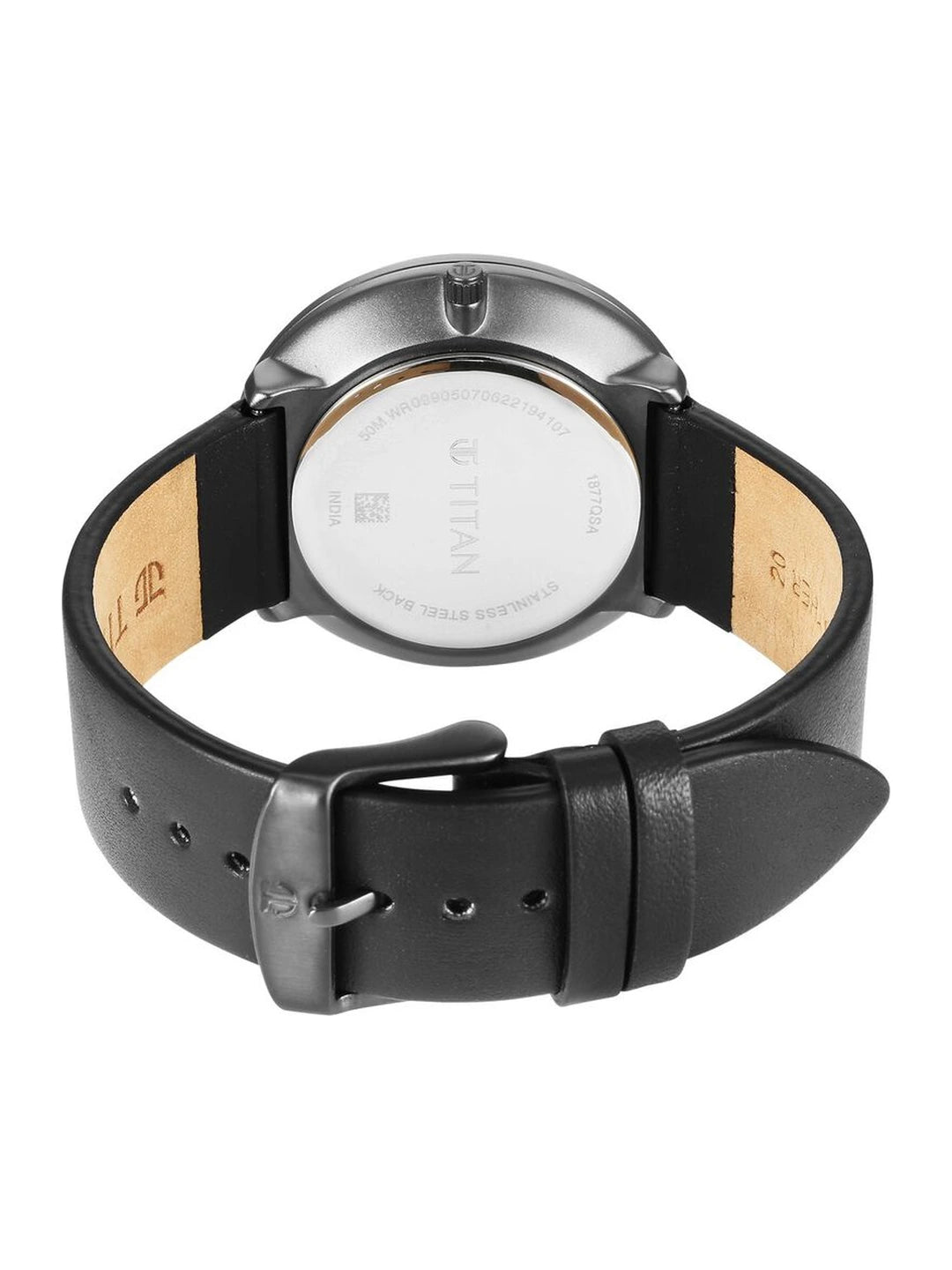 Titan Round Grey Dial Analog Watch - NU1877QL01