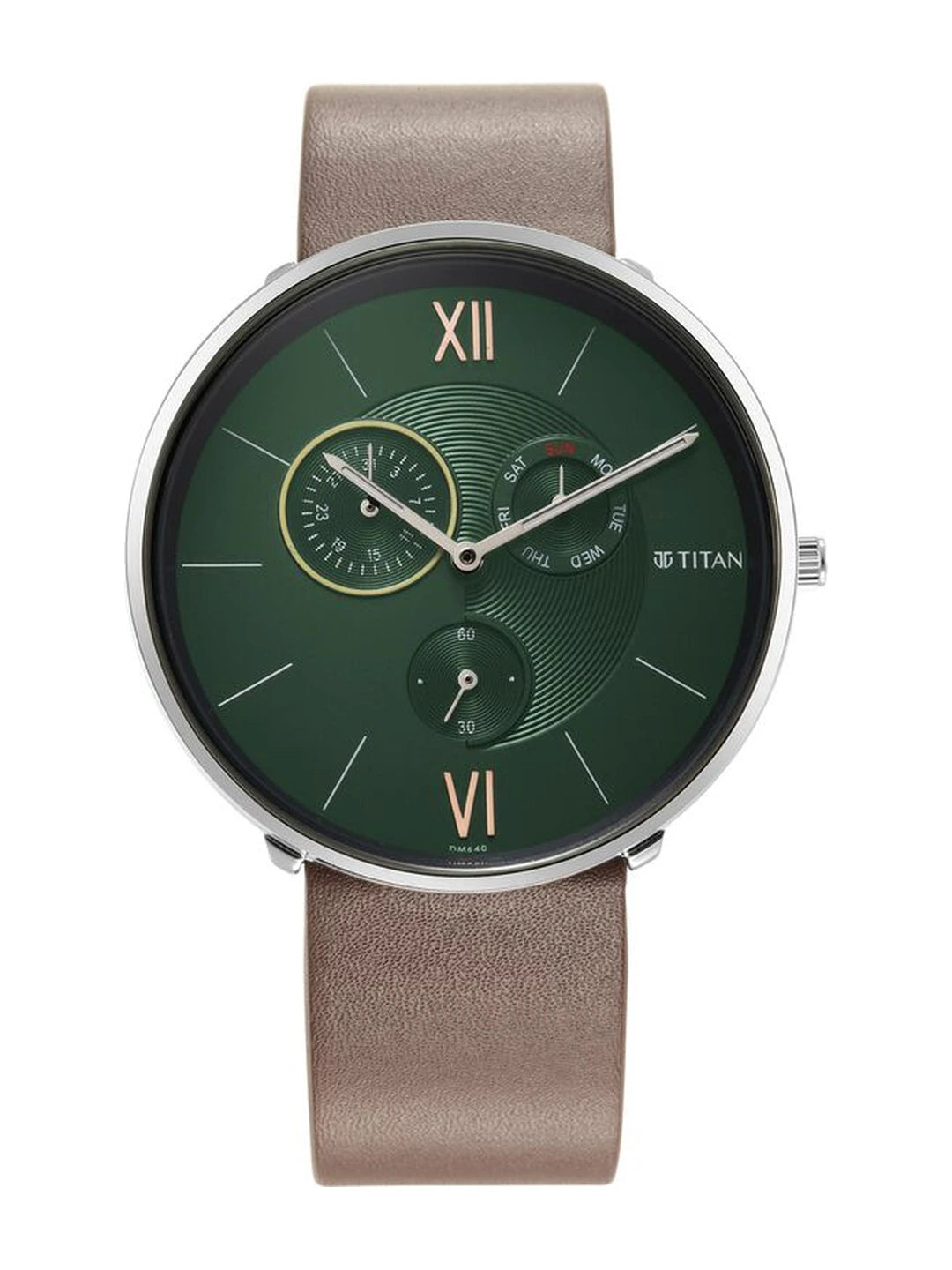 Titan Round Analog Watch - NU1877SL01