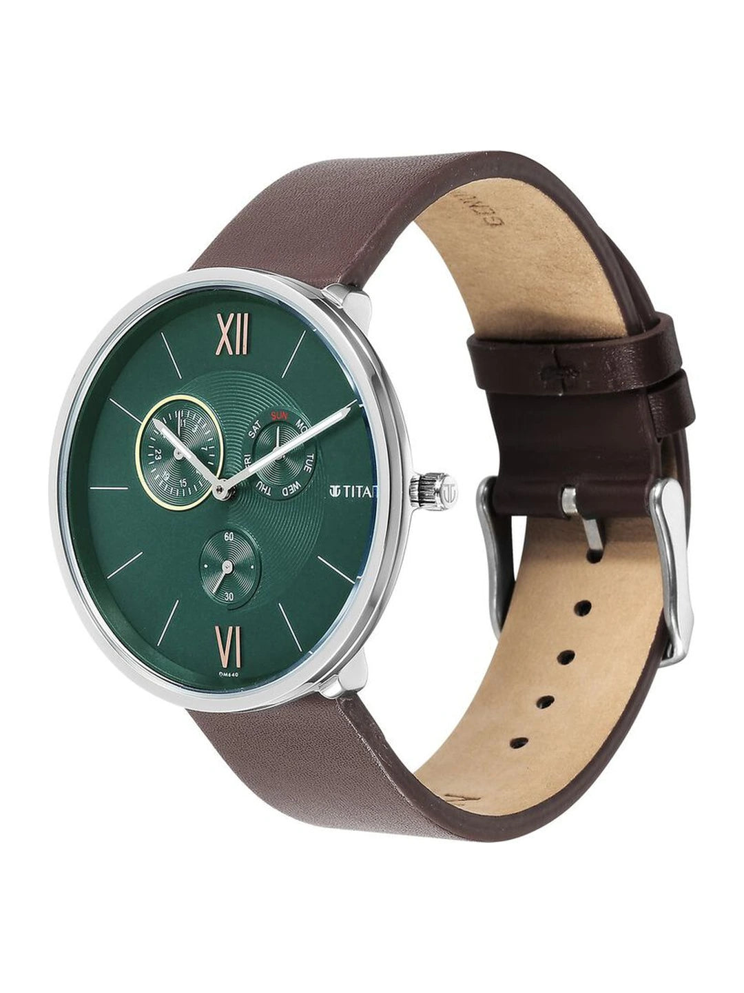 Titan Round Analog Watch - NU1877SL01