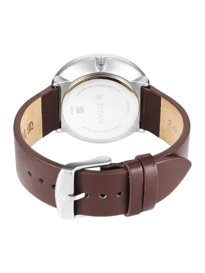 Titan Round Analog Watch - NU1877SL01