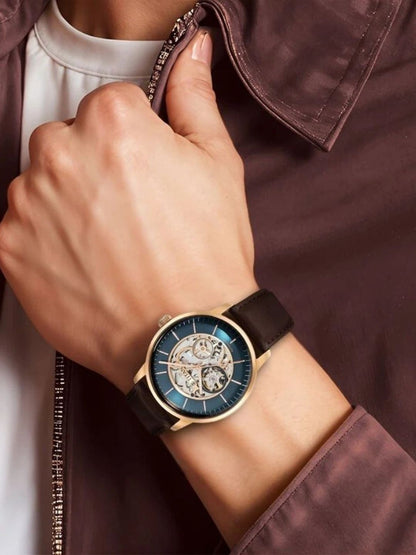 Titan Round Green Dial Analog Watch - NU90110WL08