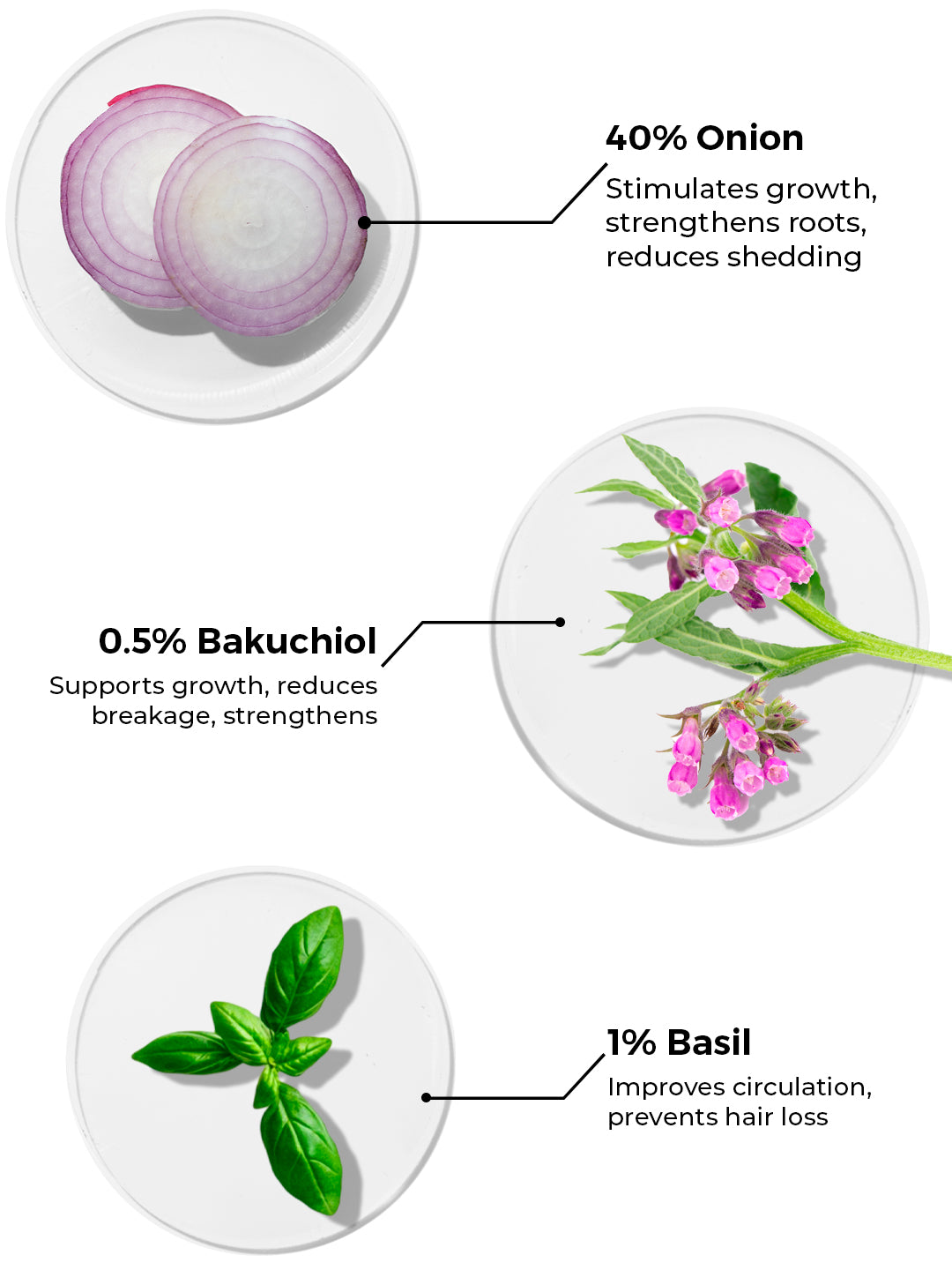 Brillare Onion & Bakuchiol Oil Shots For Hair Fall Reduction (6ml x 8)