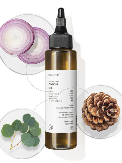 Brillare Onion Oil For Hair Fall Reduction (100ml)