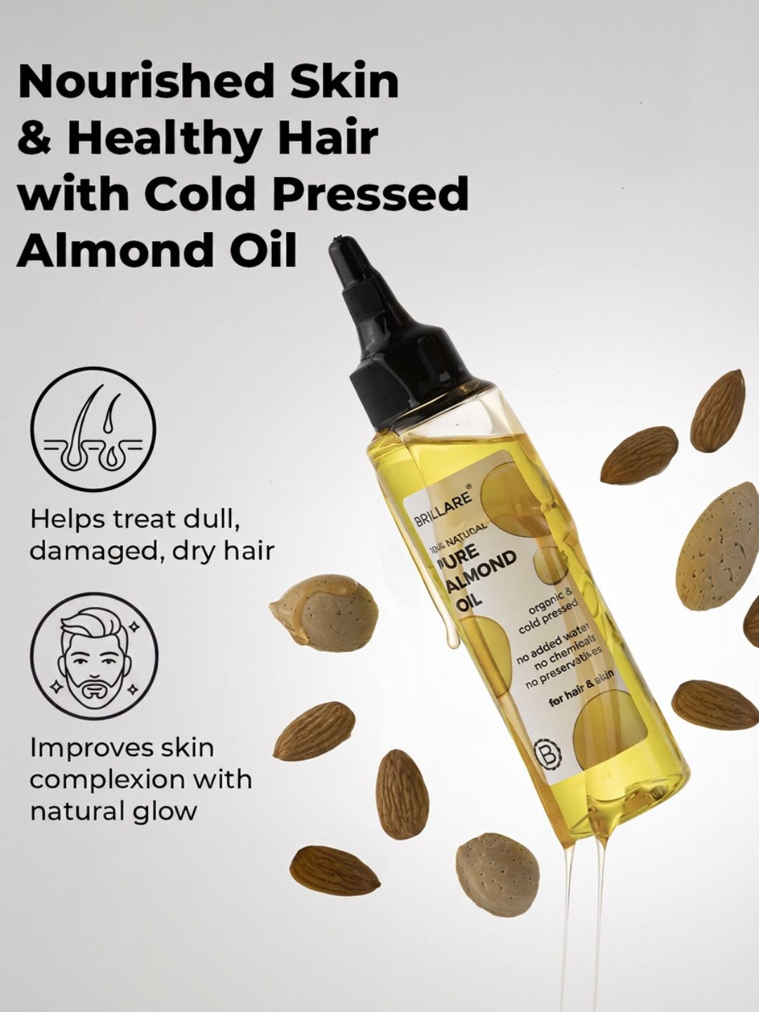 Brillare Onion Oil For Hair Fall Reduction (100ml)