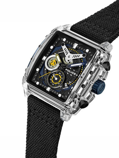 Police Square Black Dial Analog Watch - PLPEWGC00770X1