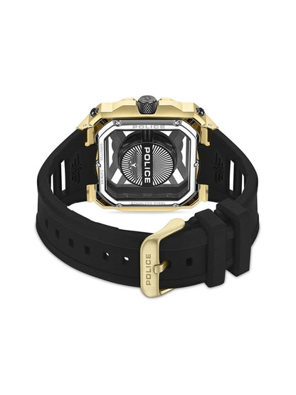 Police Skeleton Dial & Straps Analogue Watch - PLPEWGM0072003